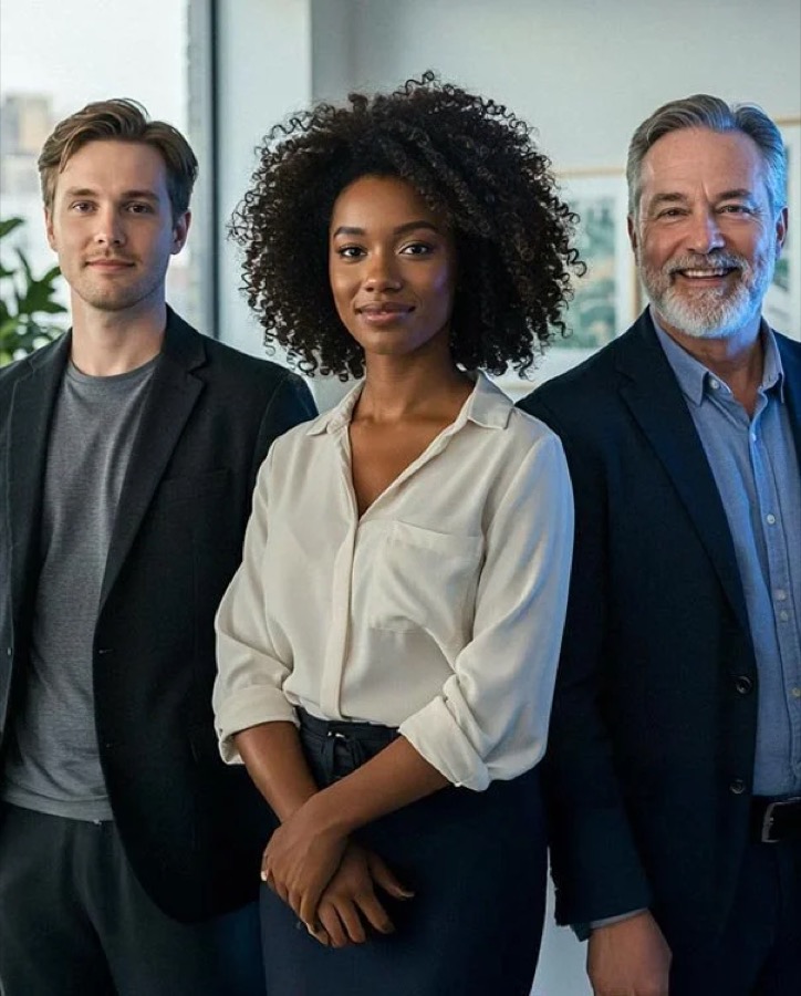 Equipe Entheos em reunião de trabalho